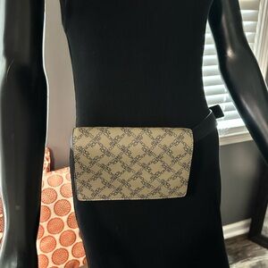 French Connection Cream Belt Bag with Timeless Elegance